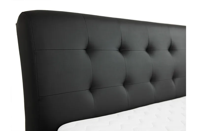 Stavanger Säng med Förvaring140x200 cm - Svart - Möbler - Säng - Sängram & sängstomme