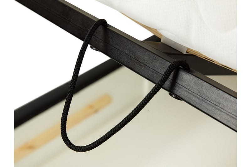 Stavanger Säng med Förvaring140x200 cm - Svart - Möbler - Säng - Sängram & sängstomme