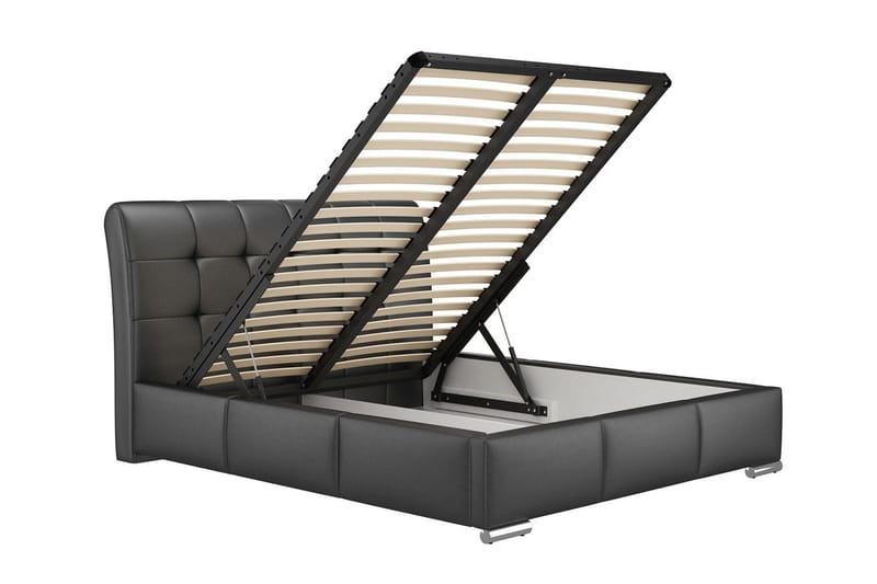 Stavanger Säng med Förvaring160x200  Vit - Vit - Möbler - Säng - Sängram & sängstomme