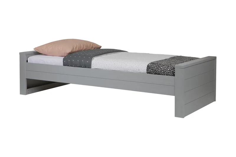 Tenney Sängram 90x200, Ljusgrå Tall