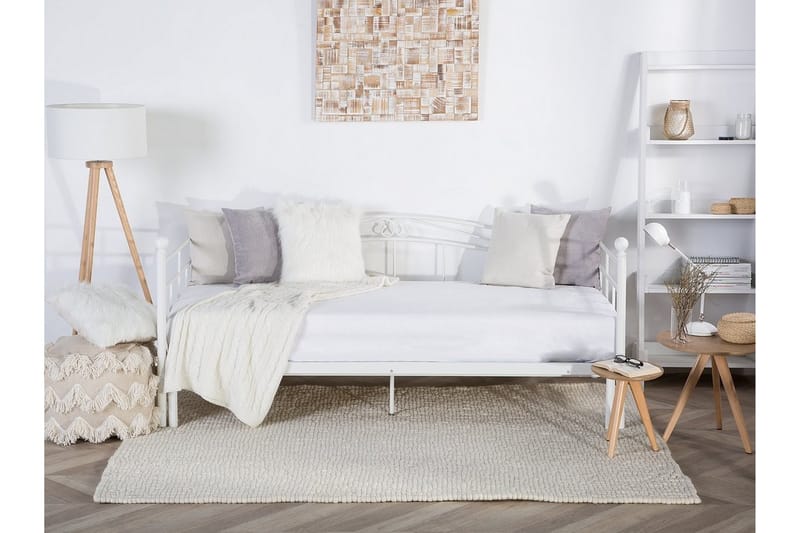 Tulle Sängram 90-180x200 cm Vit - Vit - Möbler - Säng - Sängram & sängstomme