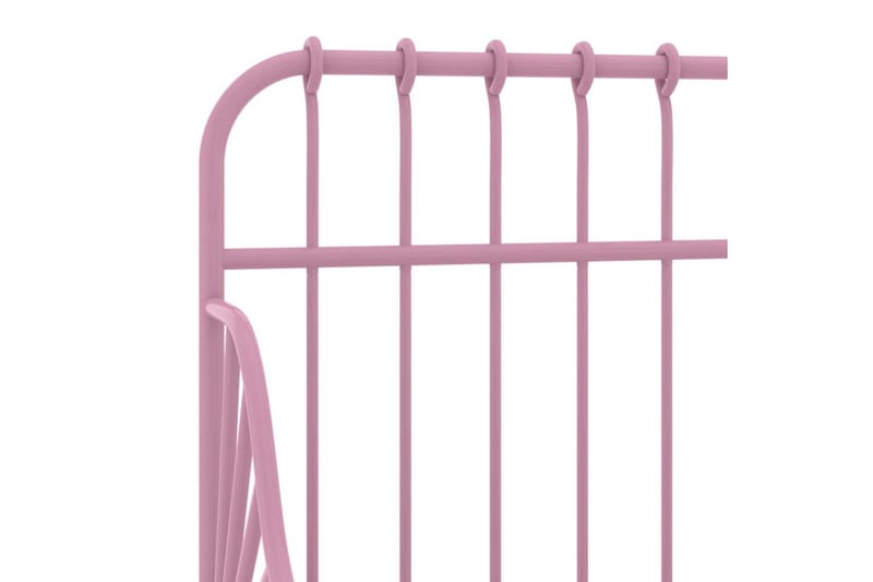 Utdragbar sängram rosa metall 80x130/200 cm - Rosa - Möbler - Säng - Sängram & sängstomme
