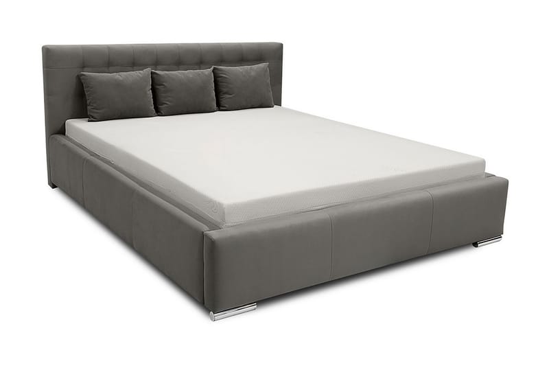 Vento Sängram med Förvaring 160x200 - Vit - Möbler - Säng - Sängram & sängstomme