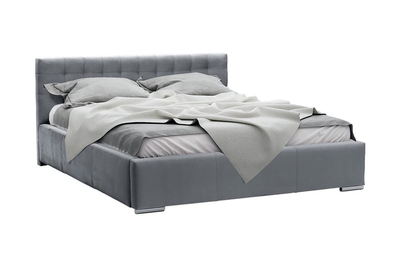 Vento Sängram med Förvaring 180x200 - Grå - Möbler - Säng - Sängram & sängstomme