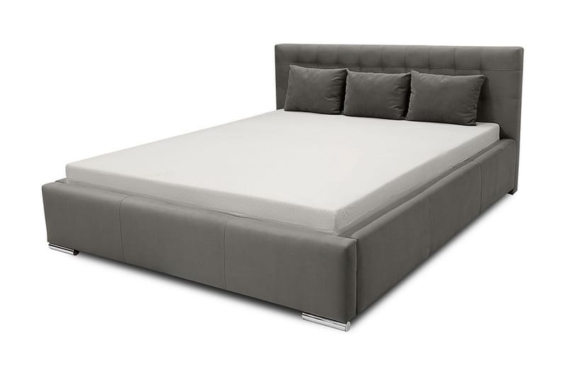 Vento Sängram med Förvaring 180x200 - Grå - Möbler - Säng - Sängram & sängstomme