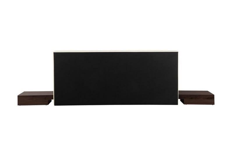 Zen Komplett Sängpaket – Dubbelsäng 180x200 cm i Trä och Läder med Sänggavel + Bäddmadrass med Fasthetsgrad - Trä|Natur - Möbler - Säng - Sängram & sängstomme