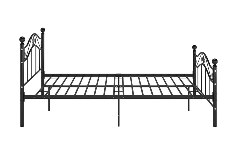 Sängram svart metall 120x200 cm - Svart - Möbler - Säng - Sängram & sängstomme