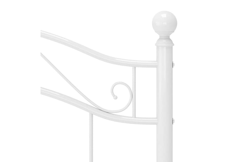 Sängram vit metall 100x200 cm - Vit - Möbler - Säng - Sängram & sängstomme