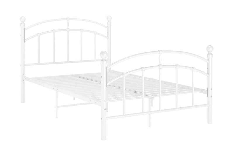 Sängram vit metall 120x200 cm - Vit - Möbler - Säng - Sängram & sängstomme