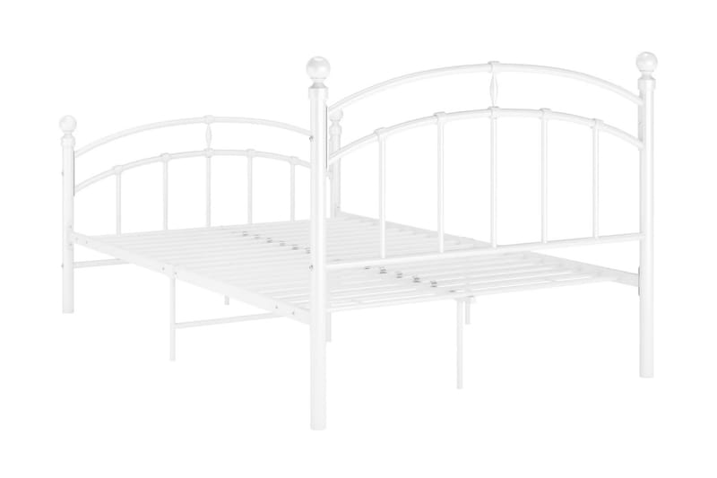 Sängram vit metall 120x200 cm - Vit - Möbler - Säng - Sängram & sängstomme