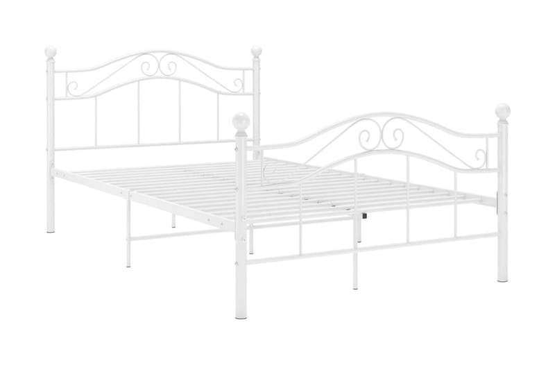 Sängram vit metall 120x200 cm - Vit - Möbler - Säng - Sängram & sängstomme