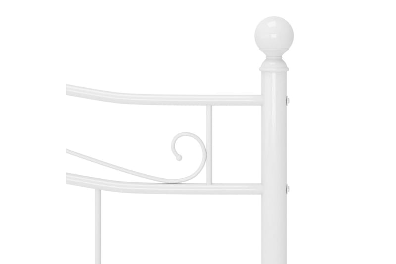Sängram vit metall 180x200 cm - Vit - Möbler - Säng - Sängram & sängstomme