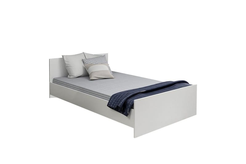 Sängstomme för Enkel Säng Fruitland Sängram Vit - 125 x 72 x 204 cm - Möbler - Säng - Sängram & sängstomme