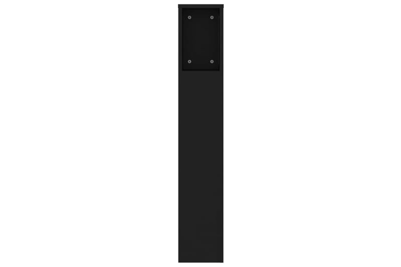 beBasic Huvudgavel med förvaring svart 140x18,5x104,5 cm - Black - Möbler - Säng - Sängtillbehör & sänggavel - Sänggavlar & huvudgavlar