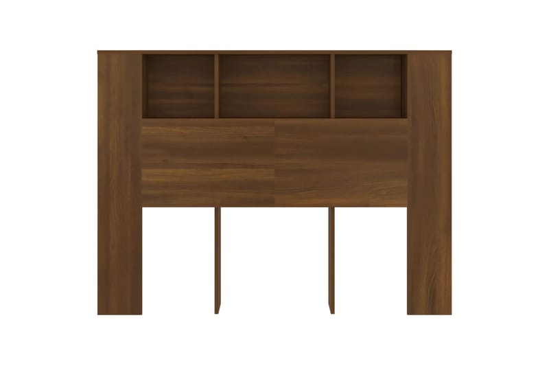 beBasic Sänggavel med förvaring brun ek 140x18,5x104,5 cm - Brown - Möbler - Säng - Sängtillbehör & sänggavel - Sänggavlar & huvudgavlar