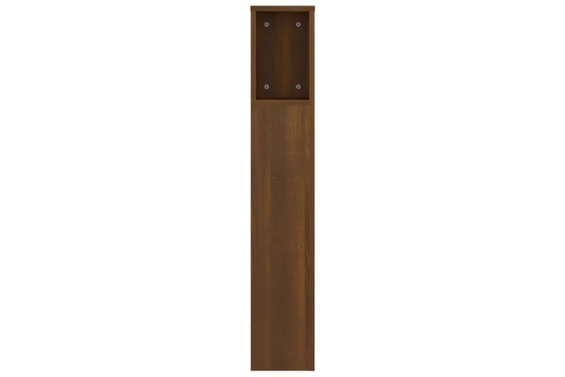beBasic Sänggavel med förvaring brun ek 140x18,5x104,5 cm - Brown - Möbler - Säng - Sängtillbehör & sänggavel - Sänggavlar & huvudgavlar