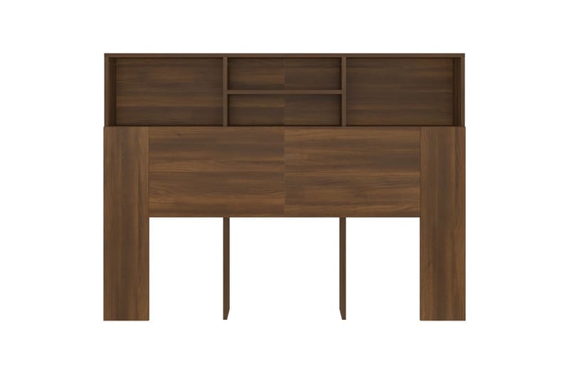 beBasic Sänggavel med förvaring brun ek 140x19x103,5 cm - Brown - Möbler - Säng - Sängtillbehör & sänggavel - Sänggavlar & huvudgavlar