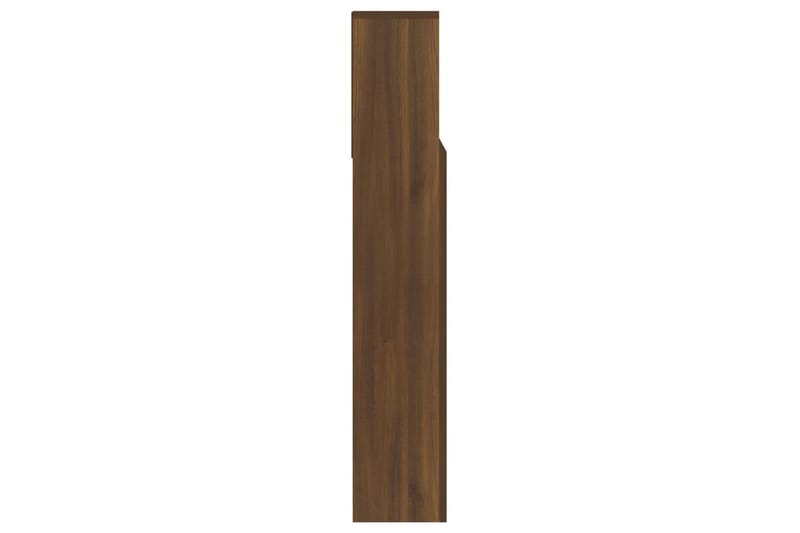 beBasic Sänggavel med förvaring brun ek 140x19x103,5 cm - Brown - Möbler - Säng - Sängtillbehör & sänggavel - Sänggavlar & huvudgavlar