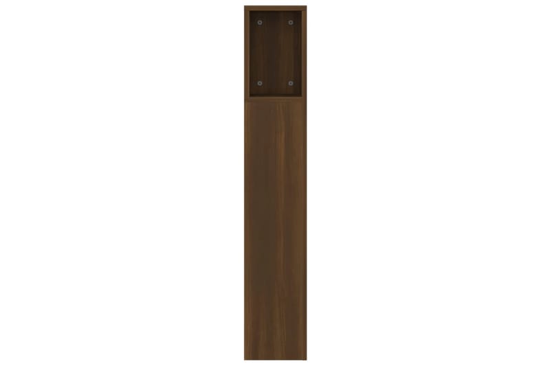 beBasic Sänggavel med förvaring brun ek 160x18,5x104,5 cm - Brown - Möbler - Säng - Sängtillbehör & sänggavel - Sänggavlar & huvudgavlar