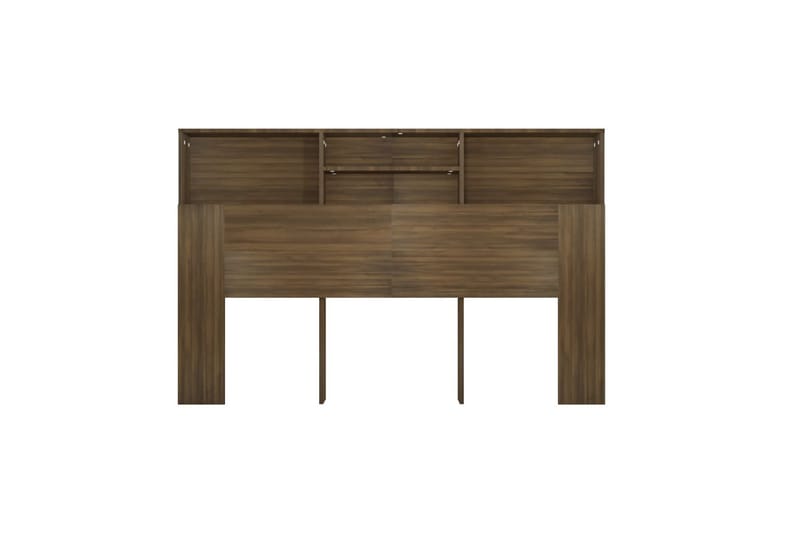 beBasic Sänggavel med förvaring brun ek 160x19x103,5 cm - Brown - Möbler - Säng - Sängtillbehör & sänggavel - Sänggavlar & huvudgavlar