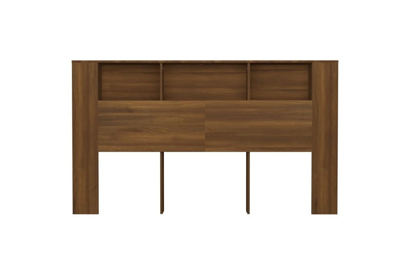 beBasic Sänggavel med förvaring brun ek 180x18,5x104,5 cm - Brown - Möbler - Säng - Sängtillbehör & sänggavel - Sänggavlar & huvudgavlar
