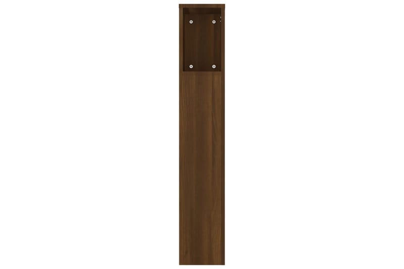 beBasic Sänggavel med förvaring brun ek 180x18,5x104,5 cm - Brown - Möbler - Säng - Sängtillbehör & sänggavel - Sänggavlar & huvudgavlar