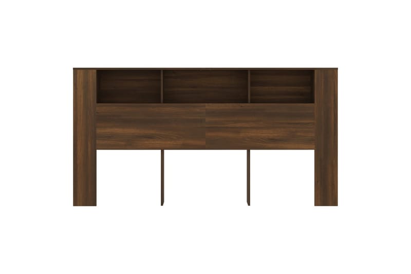 beBasic Sänggavel med förvaring brun ek 200x18,5x104,5 cm - Brown - Möbler - Säng - Sängtillbehör & sänggavel - Sänggavlar & huvudgavlar