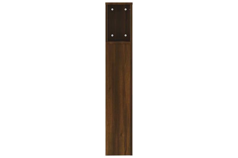 beBasic Sänggavel med förvaring brun ek 200x18,5x104,5 cm - Brown - Möbler - Säng - Sängtillbehör & sänggavel - Sänggavlar & huvudgavlar