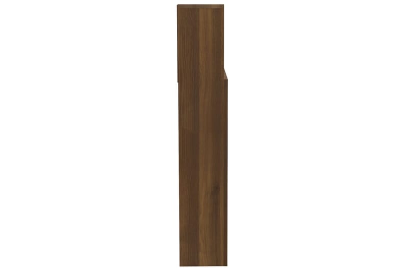 beBasic Sänggavel med förvaring brun ek 200x19x103,5 cm - Brown - Möbler - Säng - Sängtillbehör & sänggavel - Sänggavlar & huvudgavlar