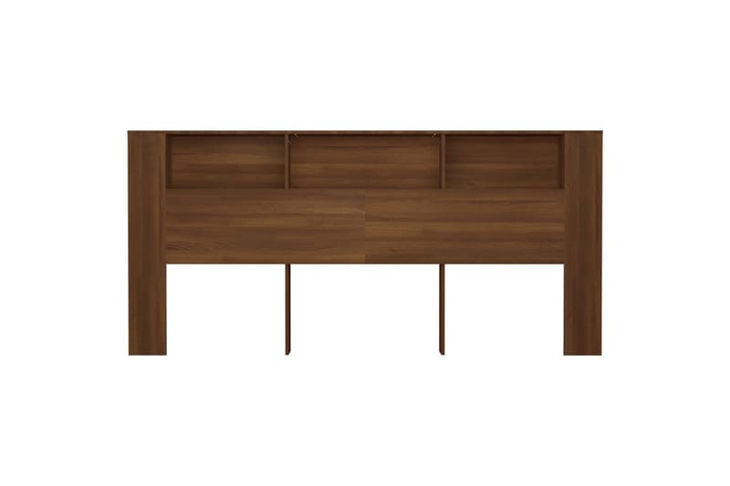 beBasic Sänggavel med förvaring brun ek 220x18,5x104,5 cm - Brown - Möbler - Säng - Sängtillbehör & sänggavel - Sänggavlar & huvudgavlar