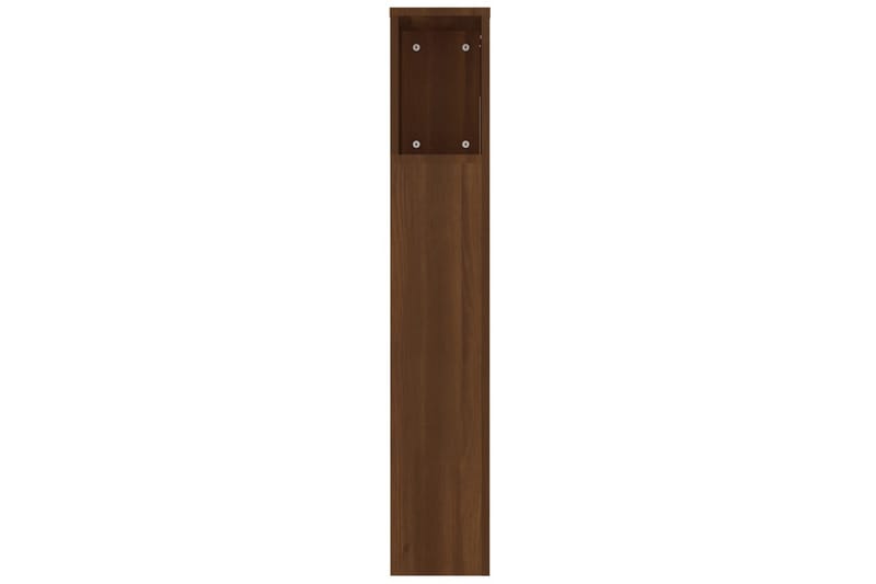 beBasic Sänggavel med förvaring brun ek 220x18,5x104,5 cm - Brown - Möbler - Säng - Sängtillbehör & sänggavel - Sänggavlar & huvudgavlar