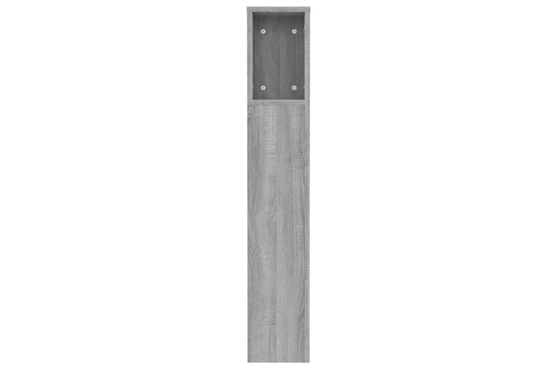 beBasic Sänggavel med förvaring grå sonoma 120x18,5x104,5 cm - Grey - Möbler - Säng - Sängtillbehör & sänggavel - Sänggavlar & huvudgavlar