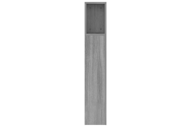 beBasic Sänggavel med förvaring grå sonoma 160x18,5x104,5 cm - Grey - Möbler - Säng - Sängtillbehör & sänggavel - Sänggavlar & huvudgavlar
