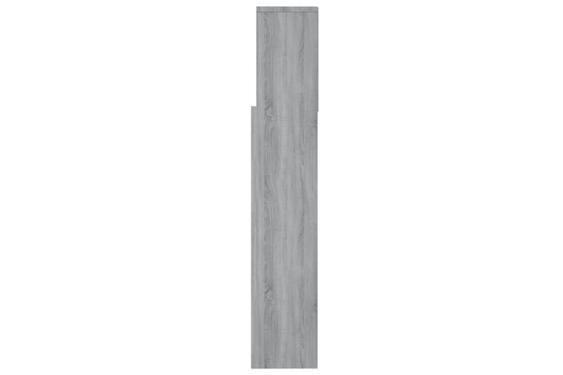 beBasic Sänggavel med förvaring grå sonoma 160x19x103,5 cm - Grey - Möbler - Säng - Sängtillbehör & sänggavel - Sänggavlar & huvudgavlar