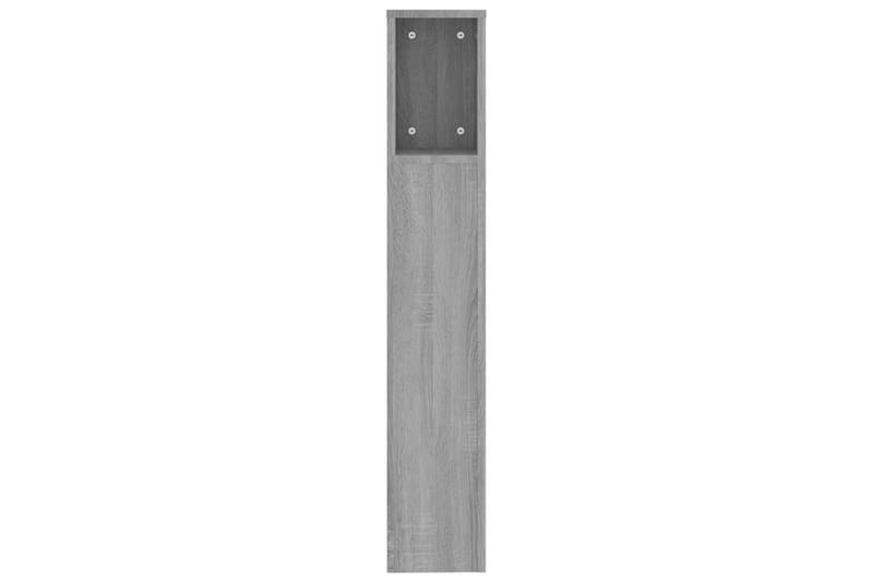beBasic Sänggavel med förvaring grå sonoma 200x18,5x104,5 cm - Grey - Möbler - Säng - Sängtillbehör & sänggavel - Sänggavlar & huvudgavlar