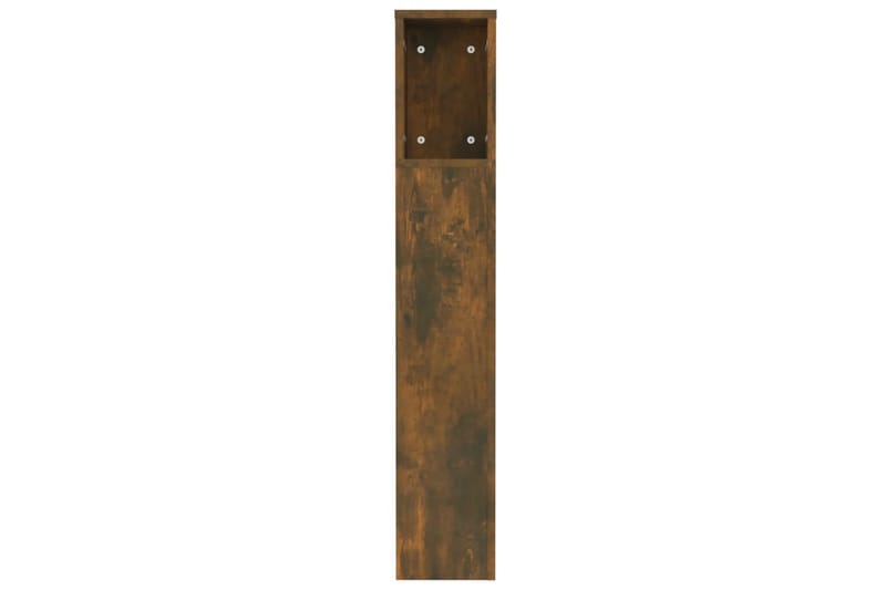 beBasic Sänggavel med förvaring rökfärgad ek 120x18,5x104,5 cm - Brown - Möbler - Säng - Sängtillbehör & sänggavel - Sänggavlar & huvudgavlar