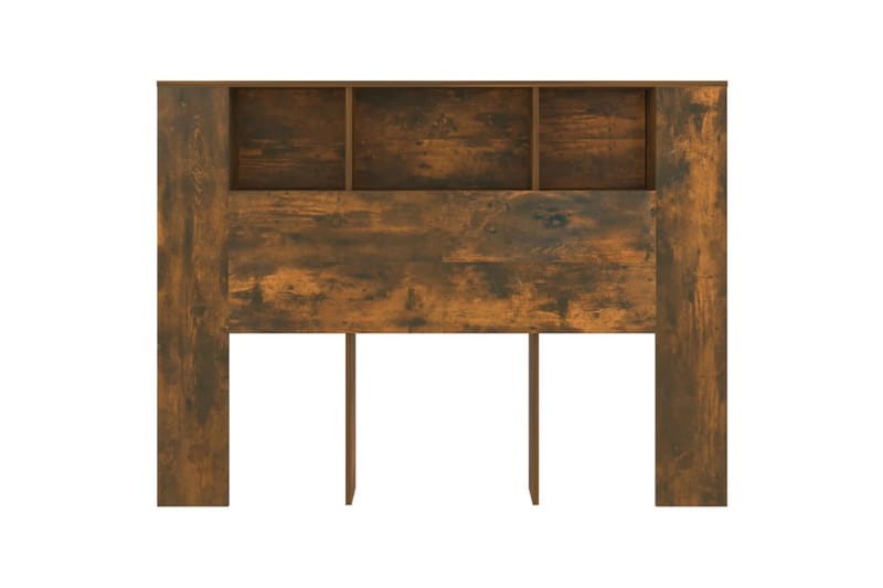 beBasic Sänggavel med förvaring rökfärgad ek 140x18,5x104,5 cm - Brown - Möbler - Säng - Sängtillbehör & sänggavel - Sänggavlar & huvudgavlar