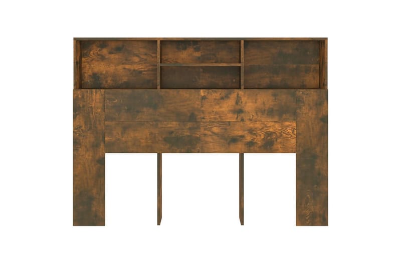 beBasic Sänggavel med förvaring rökfärgad ek 140x19x103,5 cm - Brown - Möbler - Säng - Sängtillbehör & sänggavel - Sänggavlar & huvudgavlar