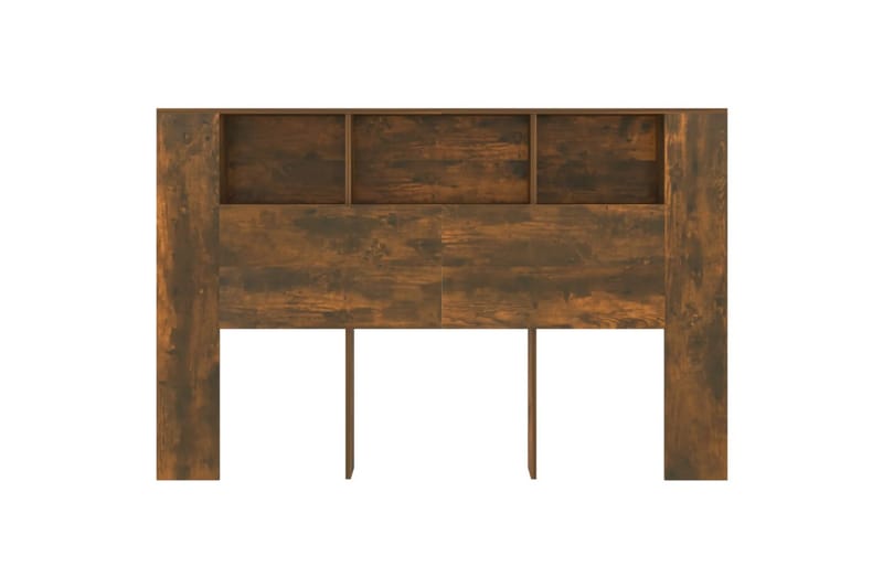 beBasic Sänggavel med förvaring rökfärgad ek 160x18,5x104,5 cm - Brown - Möbler - Säng - Sängtillbehör & sänggavel - Sänggavlar & huvudgavlar