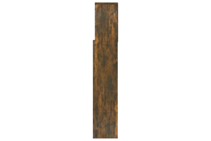 beBasic Sänggavel med förvaring rökfärgad ek 160x19x103,5 cm - Brown - Möbler - Säng - Sängtillbehör & sänggavel - Sänggavlar & huvudgavlar
