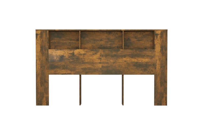 beBasic Sänggavel med förvaring rökfärgad ek 180x18,5x104,5 cm - Brown - Möbler - Säng - Sängtillbehör & sänggavel - Sänggavlar & huvudgavlar
