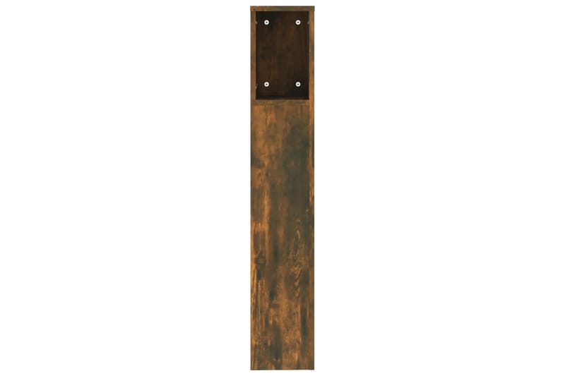 beBasic Sänggavel med förvaring rökfärgad ek 200x18,5x104,5 cm - Brown - Möbler - Säng - Sängtillbehör & sänggavel - Sänggavlar & huvudgavlar