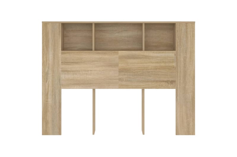 beBasic Sänggavel med förvaring sonoma-ek 140x18,5x104,5 cm - Brown - Möbler - Säng - Sängtillbehör & sänggavel - Sänggavlar & huvudgavlar