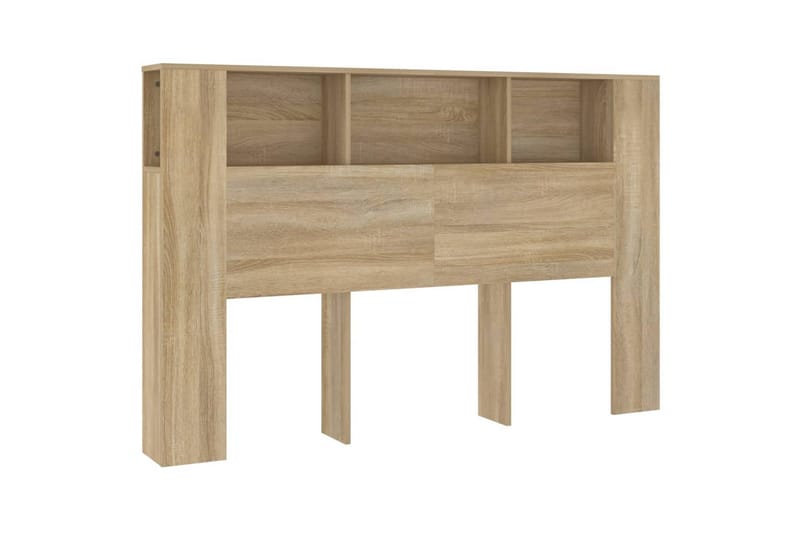 beBasic Sänggavel med förvaring sonoma-ek 160x18,5x104,5 cm - Brown - Möbler - Säng - Sängtillbehör & sänggavel - Sänggavlar & huvudgavlar