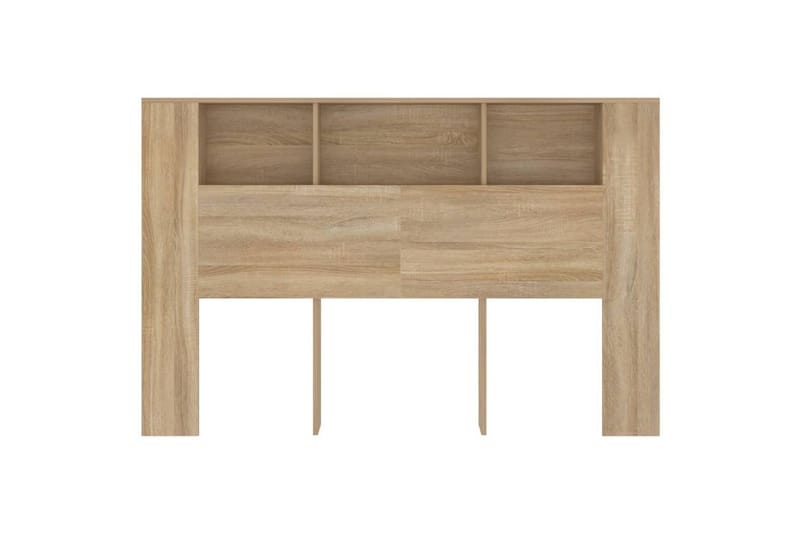 beBasic Sänggavel med förvaring sonoma-ek 160x18,5x104,5 cm - Brown - Möbler - Säng - Sängtillbehör & sänggavel - Sänggavlar & huvudgavlar