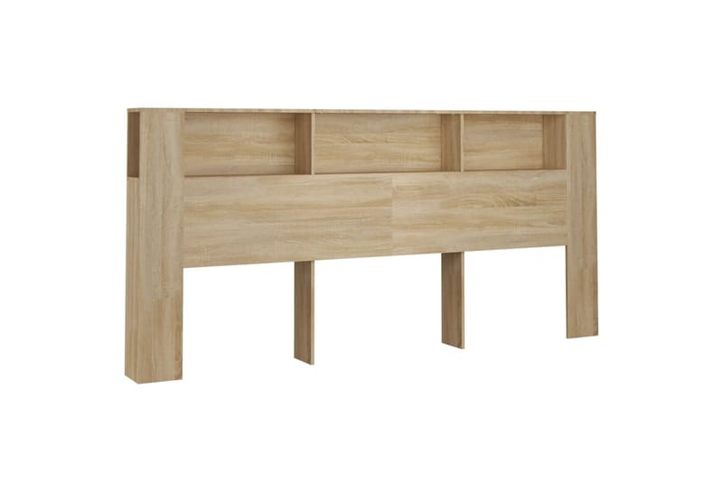 beBasic Sänggavel med förvaring sonoma-ek 220x18,5x104,5 cm - Brown - Möbler - Säng - Sängtillbehör & sänggavel - Sänggavlar & huvudgavlar