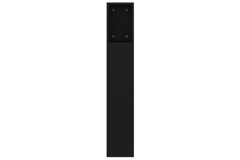 beBasic Sänggavel med förvaring svart 160x18,5x104,5 cm - Black - Sänggavlar & huvudgavlar