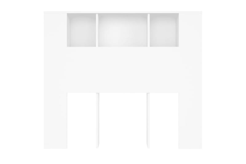 beBasic Sänggavel med förvaring vit 120x18,5x104,5 cm - White - Sänggavlar & huvudgavlar