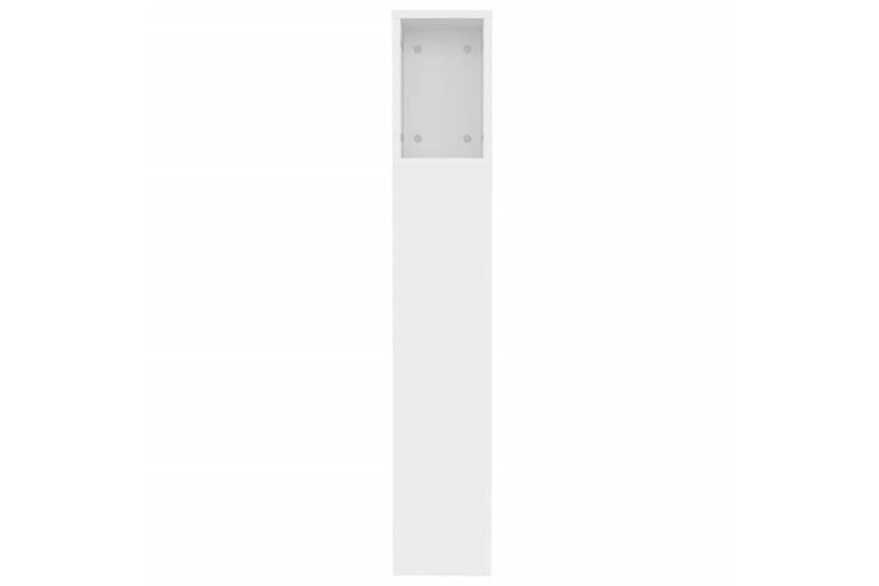 beBasic Sänggavel med förvaring vit 120x18,5x104,5 cm - White - Möbler - Säng - Sängtillbehör & sänggavel - Sänggavlar & huvudgavlar