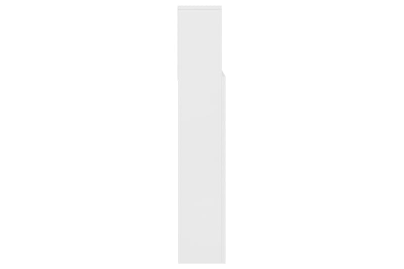 beBasic Sänggavel med förvaring vit 140x19x103,5 cm - White - Sänggavlar & huvudgavlar